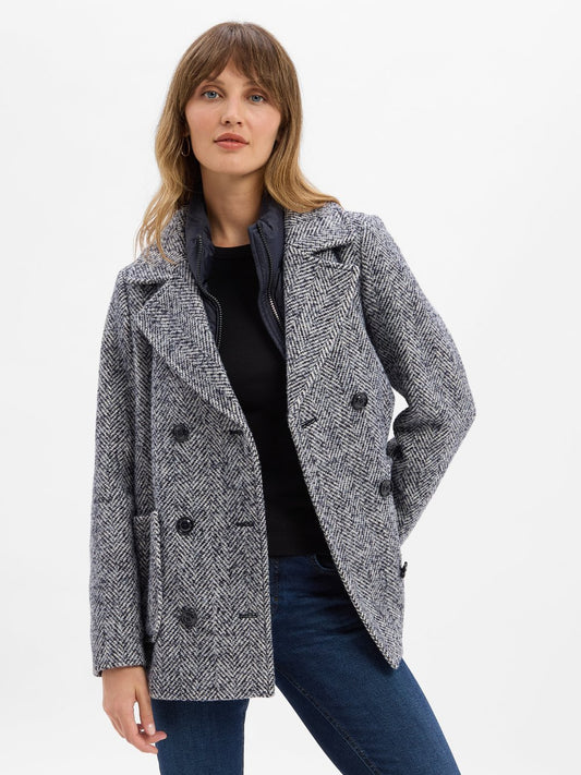 s.Oliver Jacke mit Wollanteil Damen gemustert