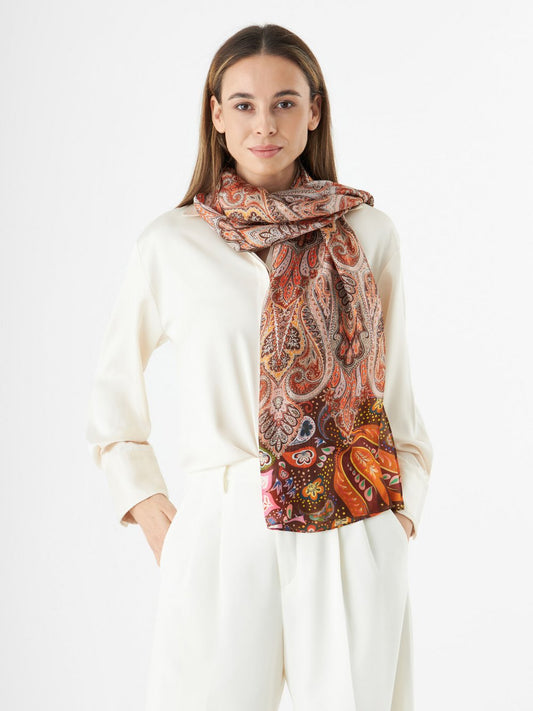 Codello Schal Damen Seide gemustert