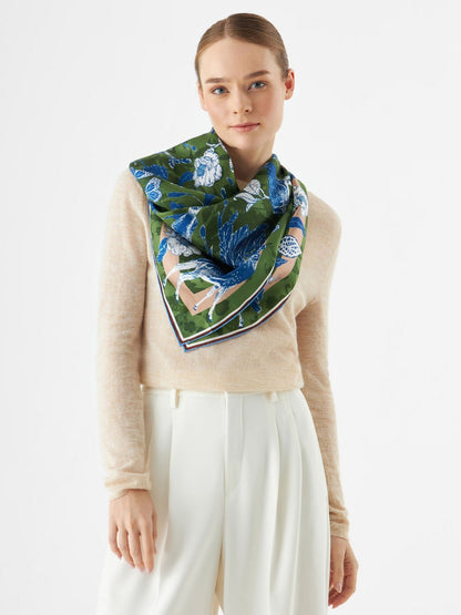 Codello Tuch Damen Seide gemustert