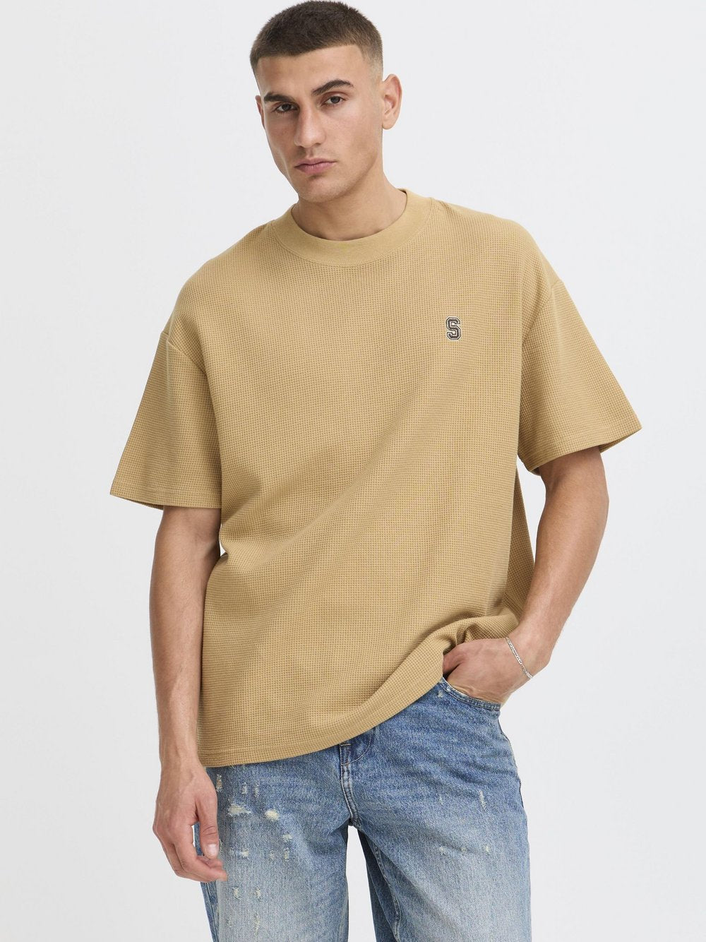 BLEND Rundhalsshirt Herren Baumwolle bedruckt