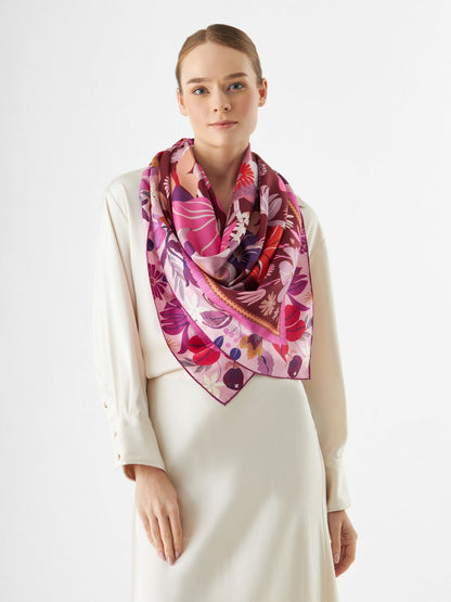 Codello Tuch Damen Seide gemustert