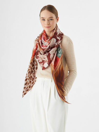 Codello Tuch Damen Seide gemustert