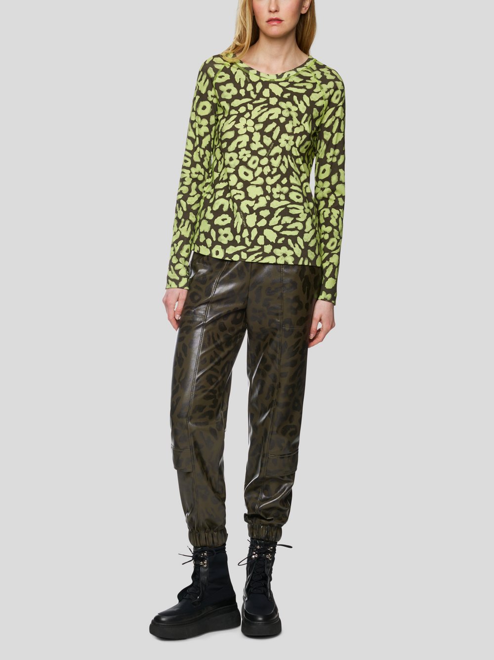 Marc Cain T-Shirt Damen Baumwolle gemustert