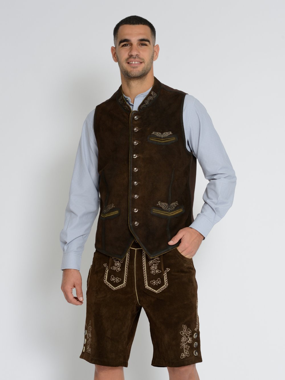JCC Trachtenweste Herren Leder