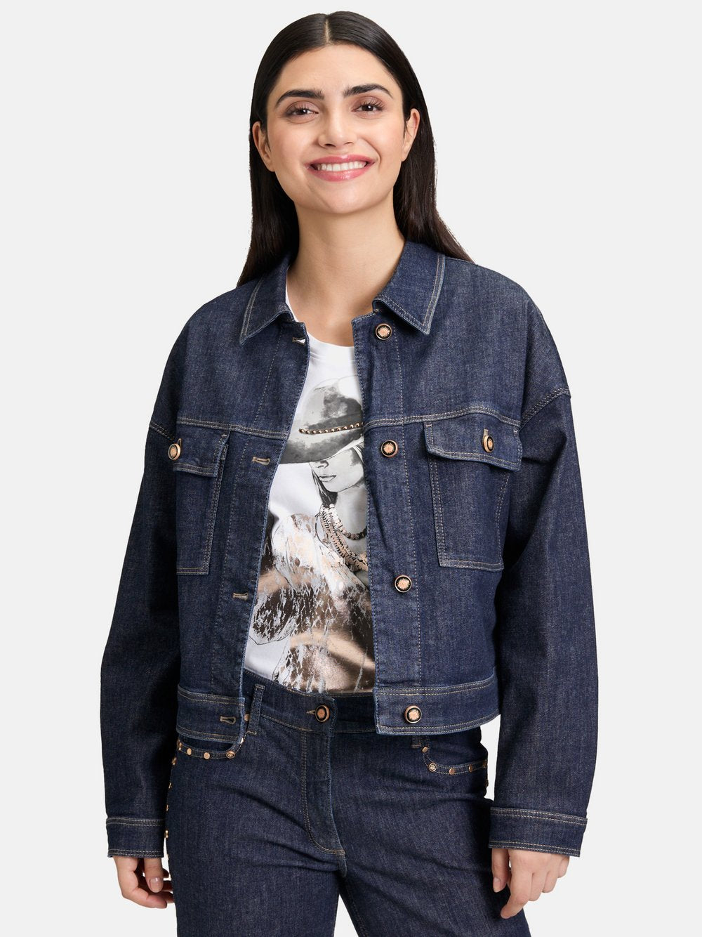 Betty Barclay Jeansjacke Damen Baumwolle