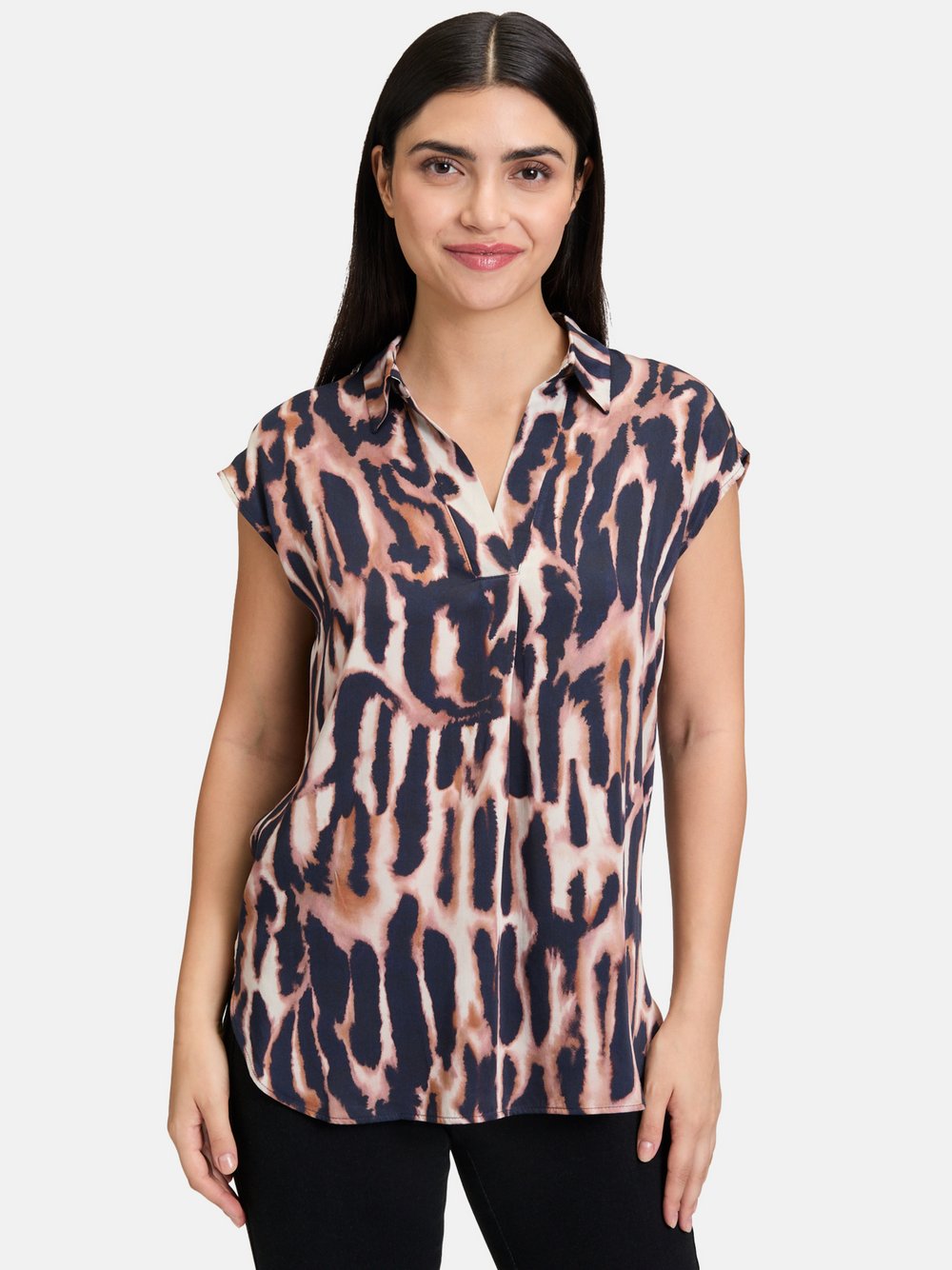 Betty Barclay Satin-Bluse Damen Viskose gemustert