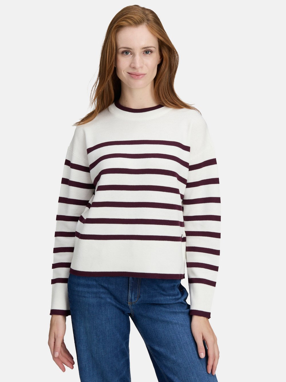 Betty & Co Strickpullover Damen Baumwolle gestreift