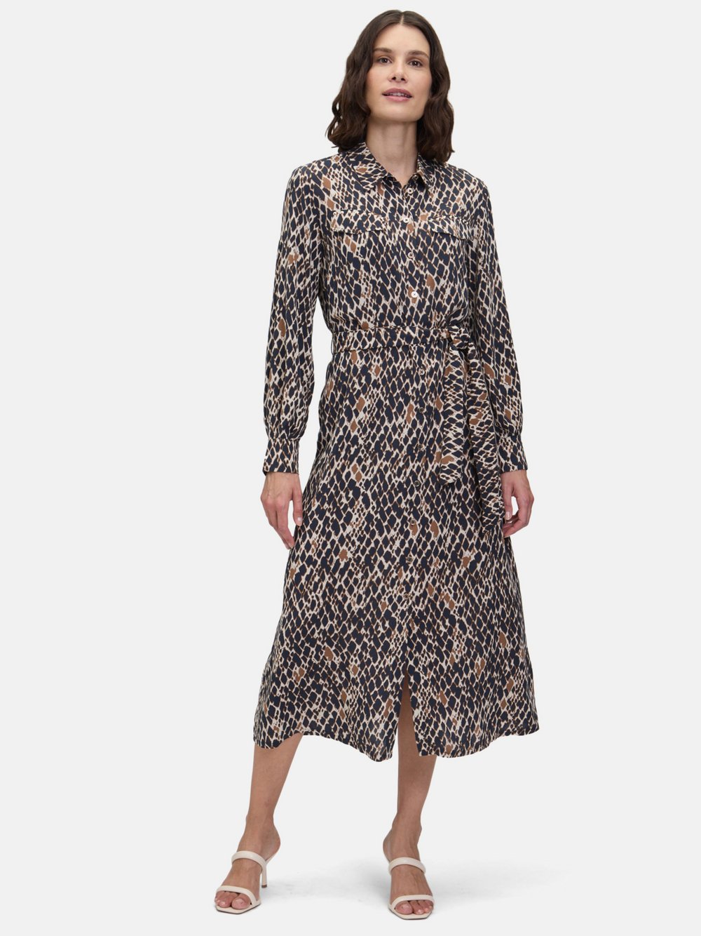 Betty Barclay Hemdblusenkleid Damen Viskose gemustert