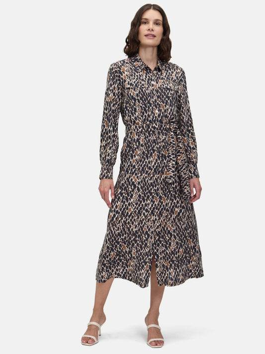 Betty Barclay Hemdblusenkleid Damen Viskose gemustert