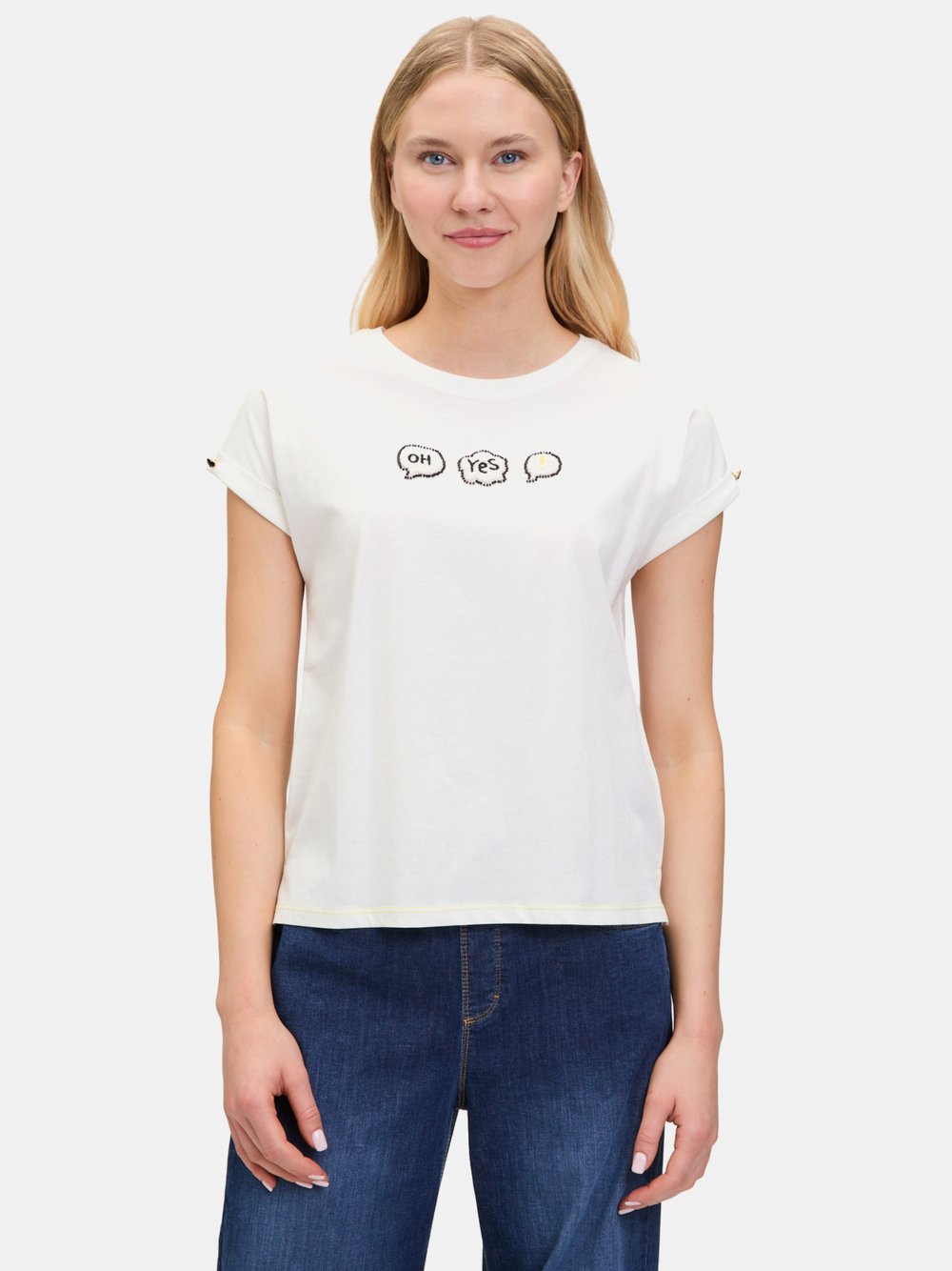 Cartoon Baumwollshirt Damen Baumwolle bedruckt