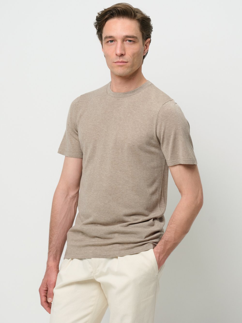Profuomo T-Shirt Herren Lyocell