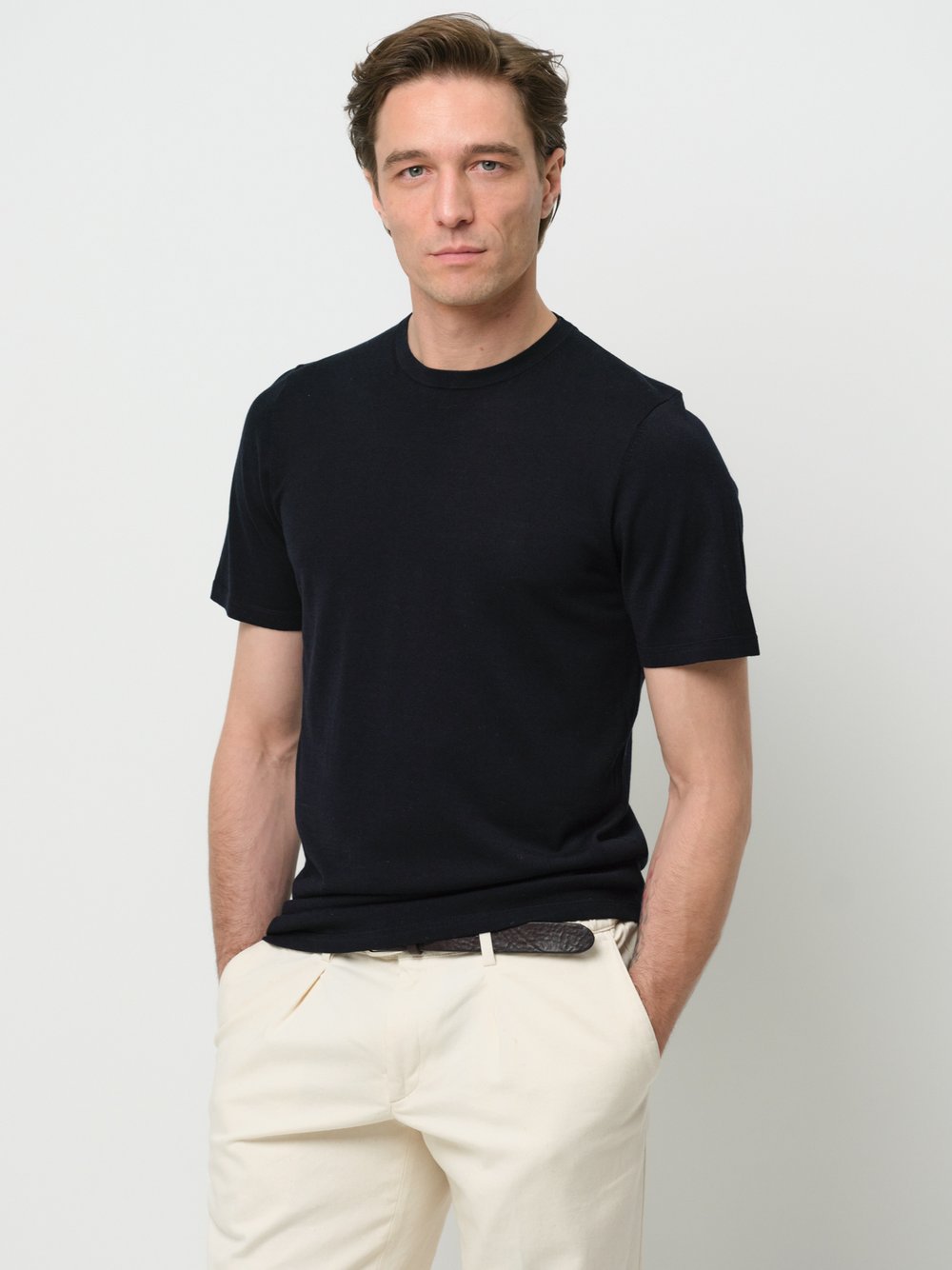 Profuomo T-Shirt Herren Lyocell