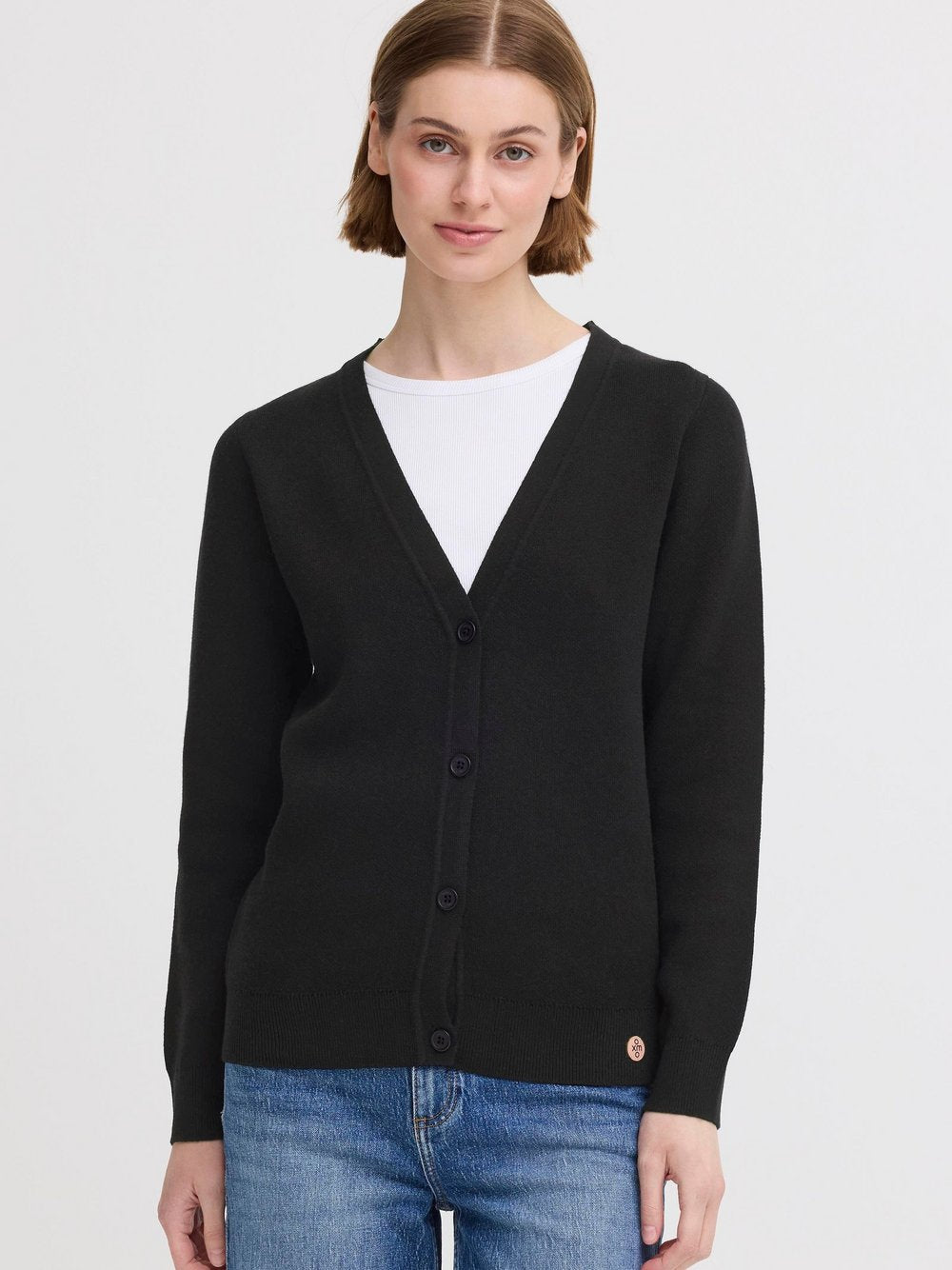 OXMO Strickjacke Damen Baumwolle