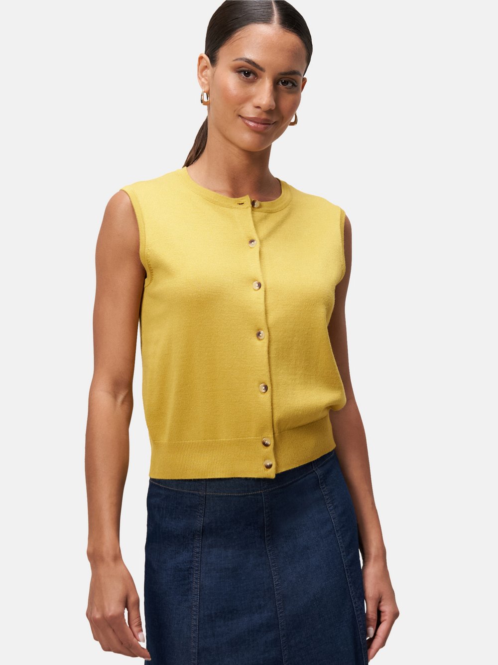 zero Strickjacke Damen Baumwolle gemustert