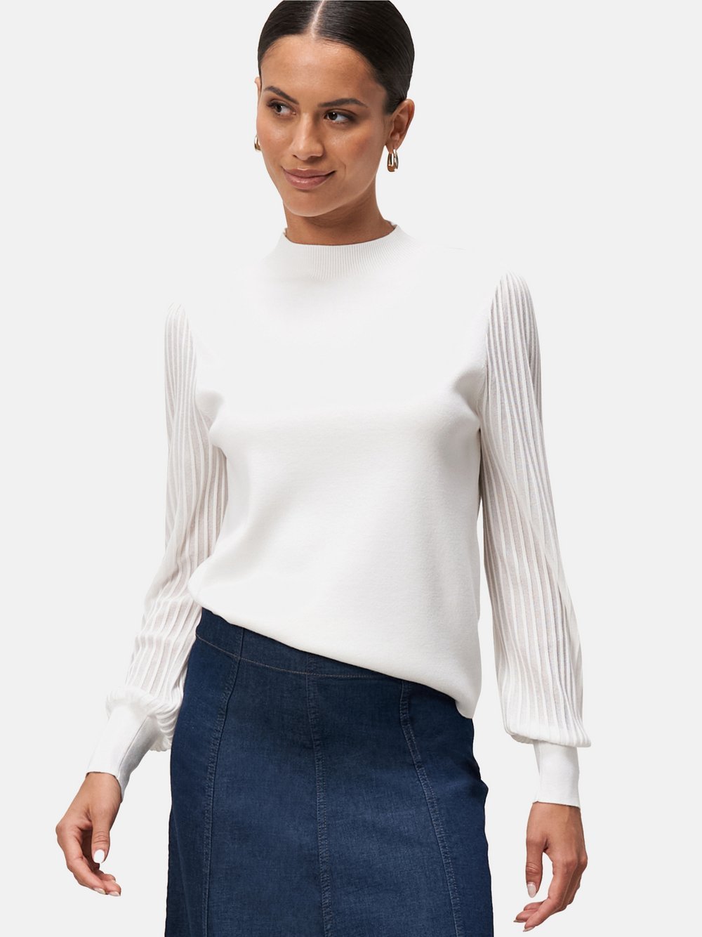 zero Strickjacke Damen Baumwolle gemustert