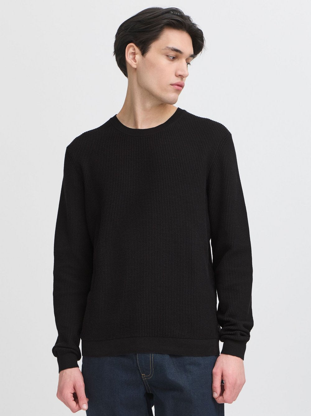 Solid Strickpullover Herren Baumwolle gemustert