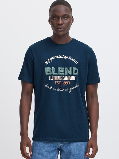 BLEND T-Shirt Herren Baumwolle bedruckt