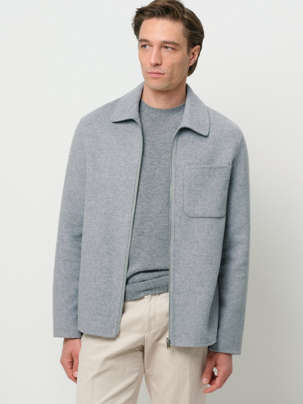 Profuomo Overshirt Herren Slim Fit Wolle