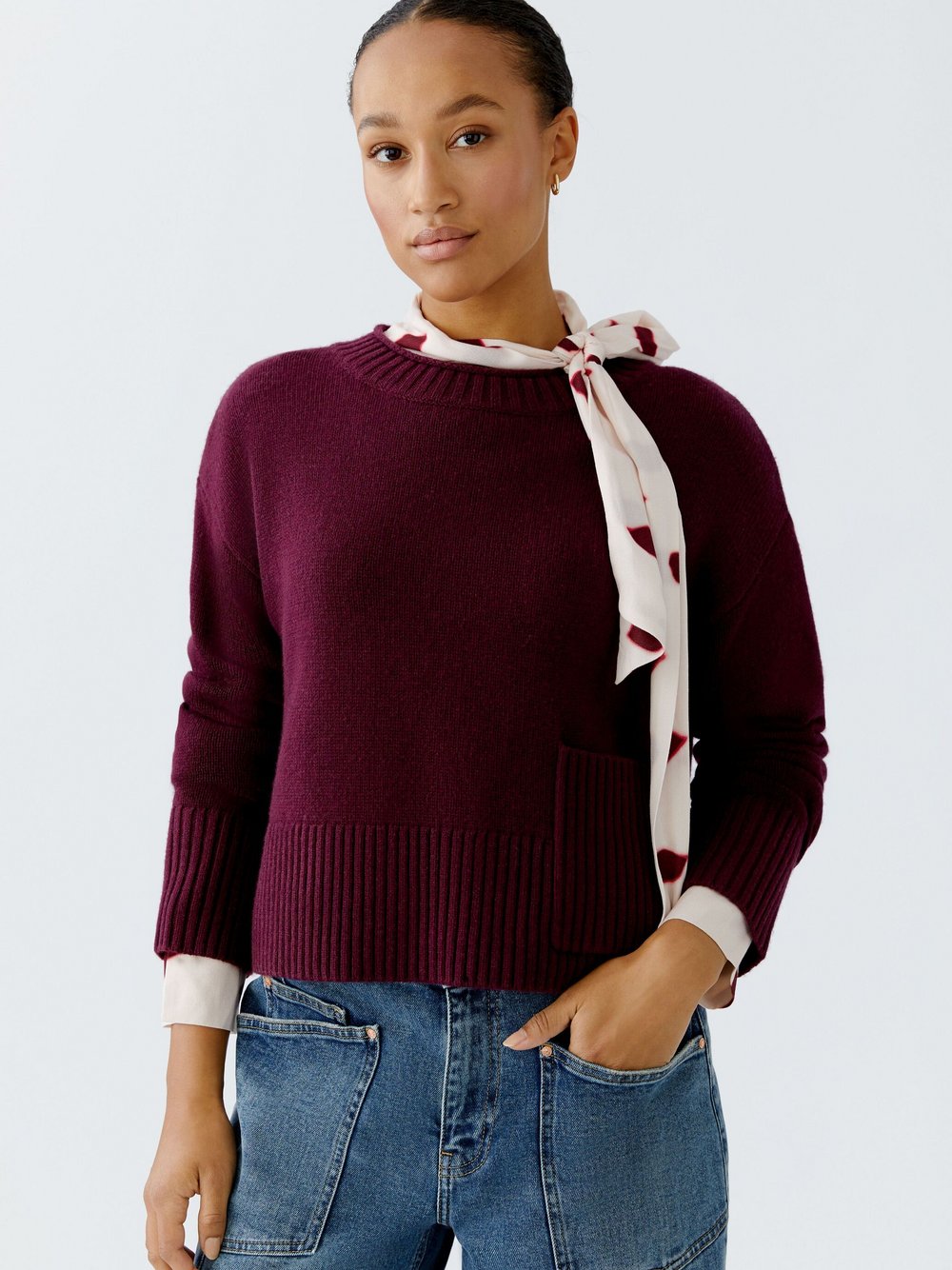 Oui Pullover Damen Wolle