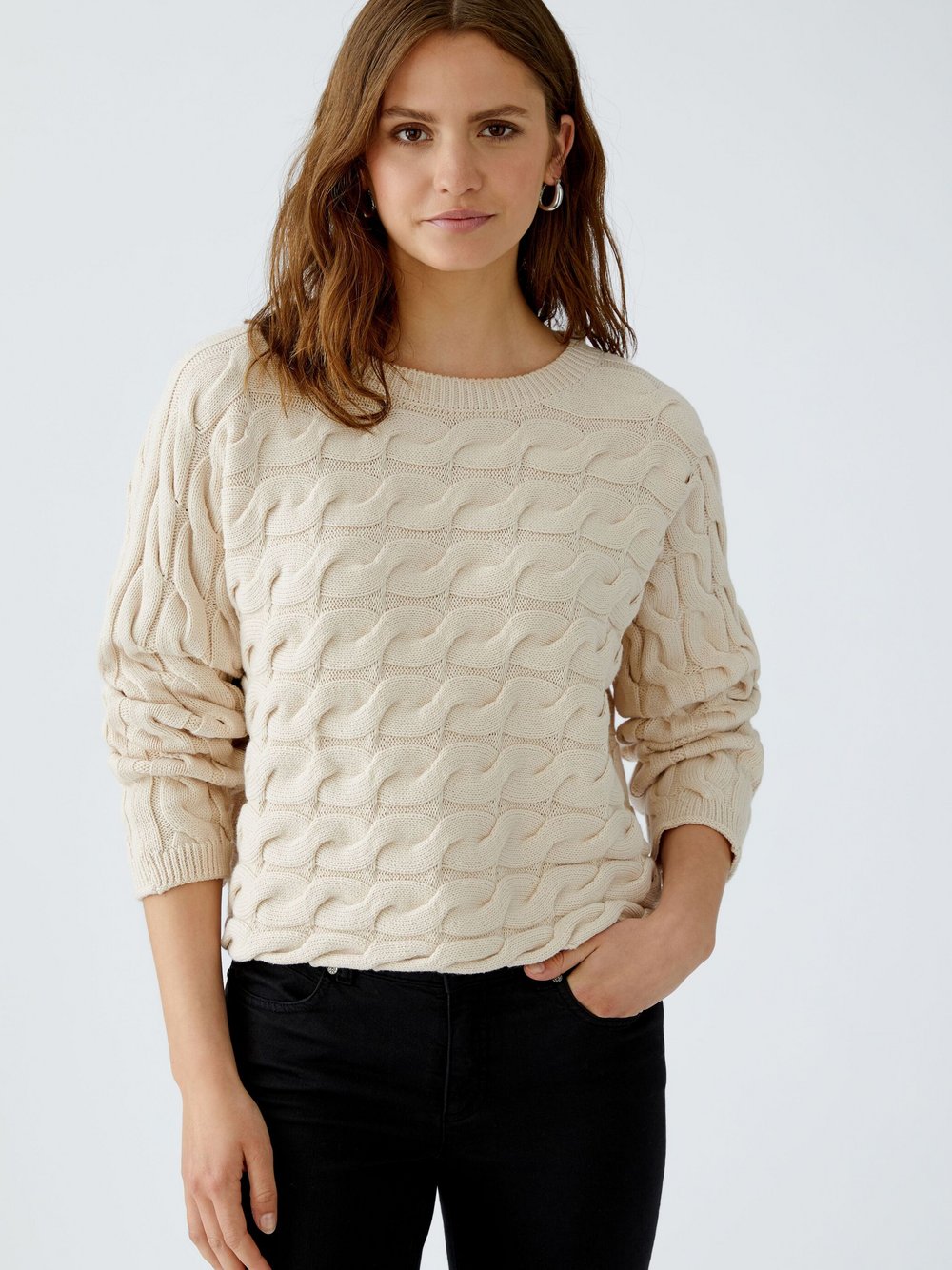 Oui Pullover Damen Baumwolle