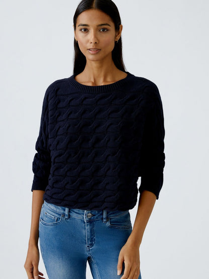 Oui Pullover Damen Baumwolle