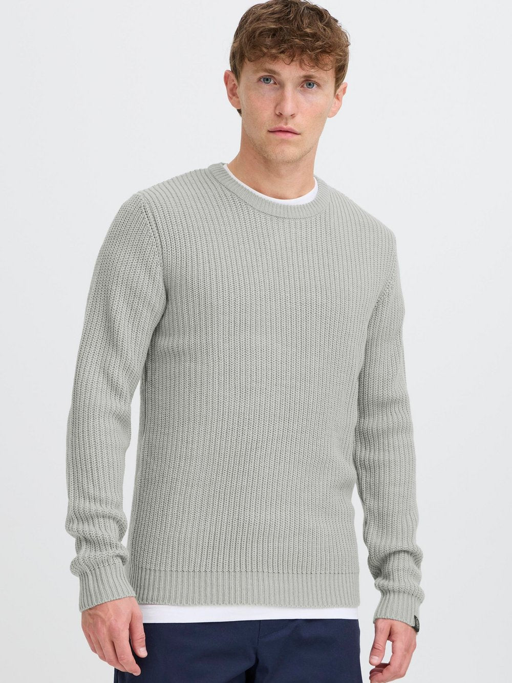 Solid Strickpullover Herren Baumwolle gemustert