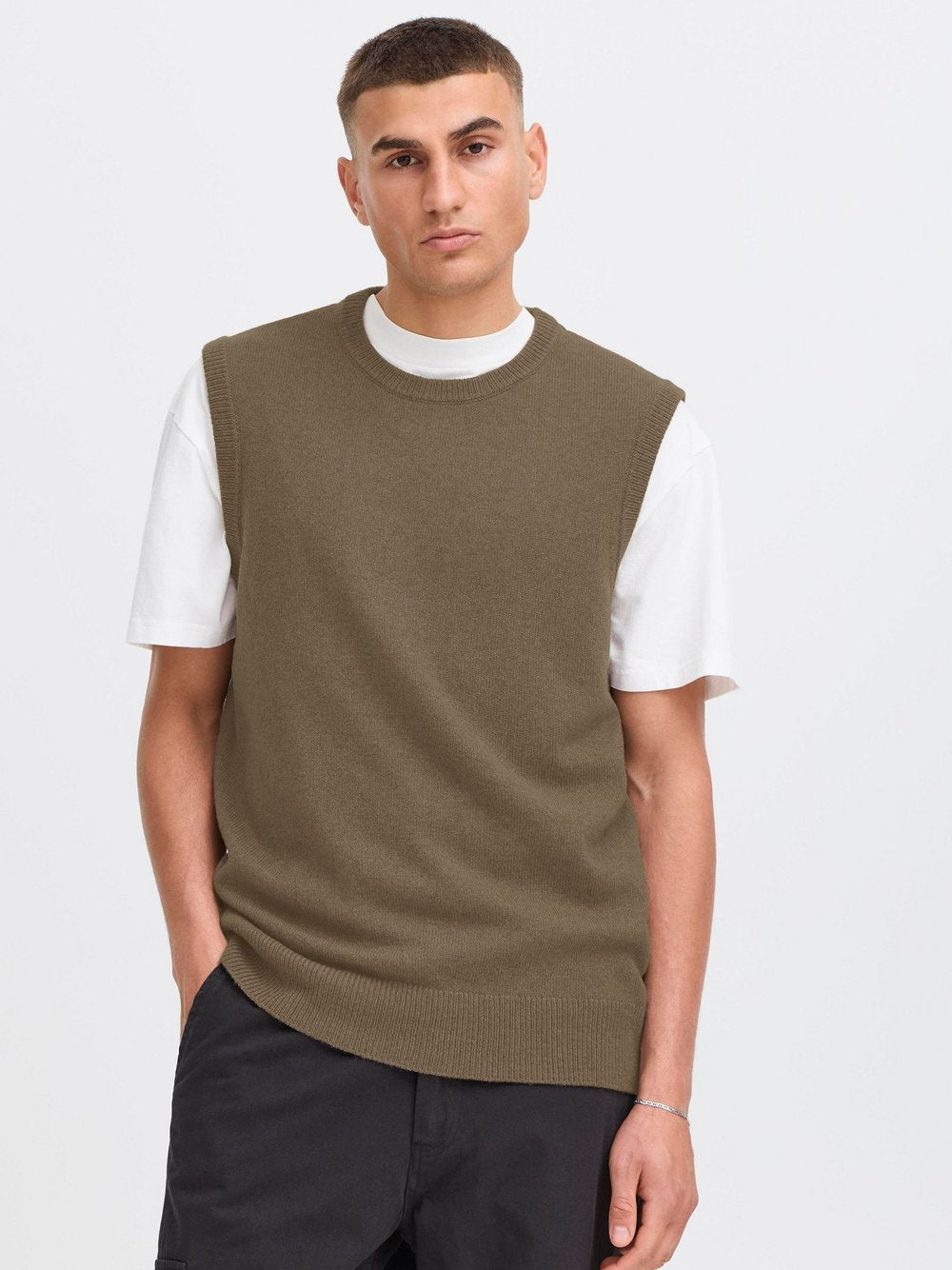 BLEND Pullunder Herren Baumwolle