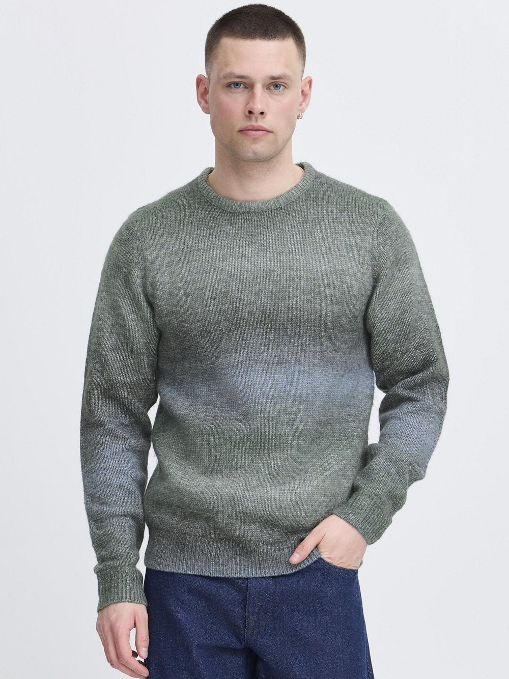 Solid Strickpullover Herren Baumwolle gemustert
