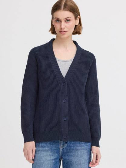 OXMO Strickjacke Damen Baumwolle