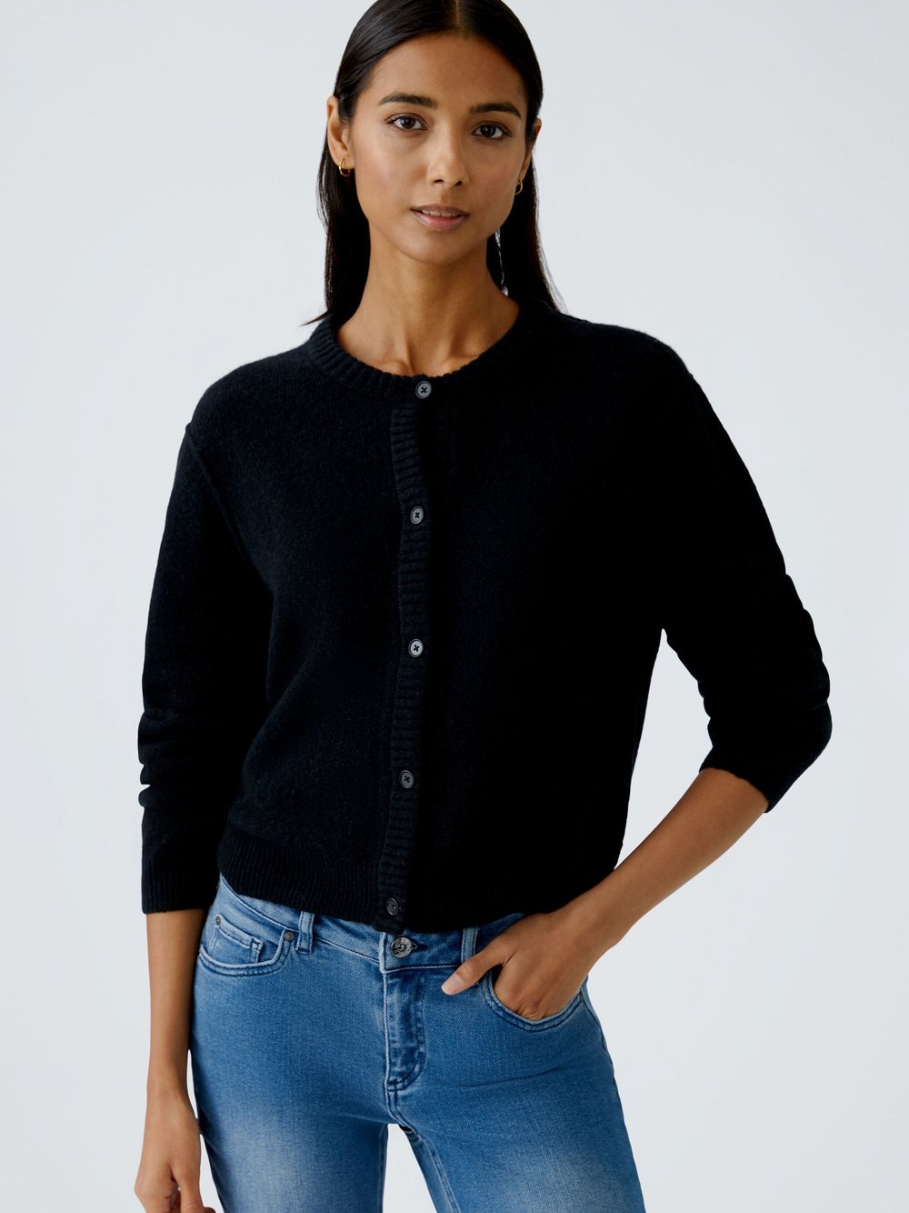 Oui Strickjacke Damen Polyamid