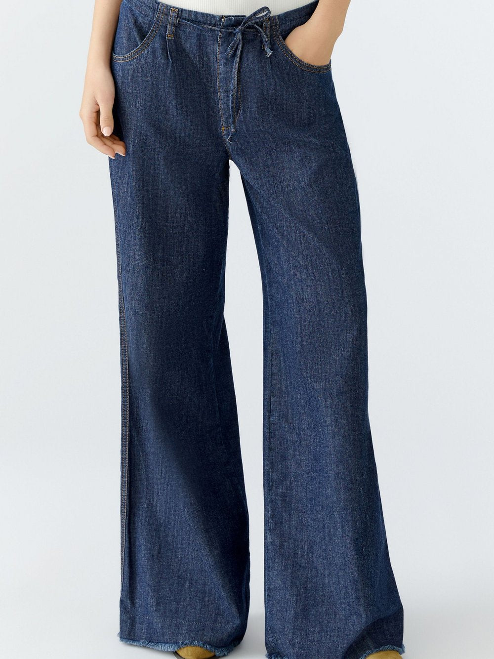 Oui Jeans Wide Leg Damen Baumwolle
