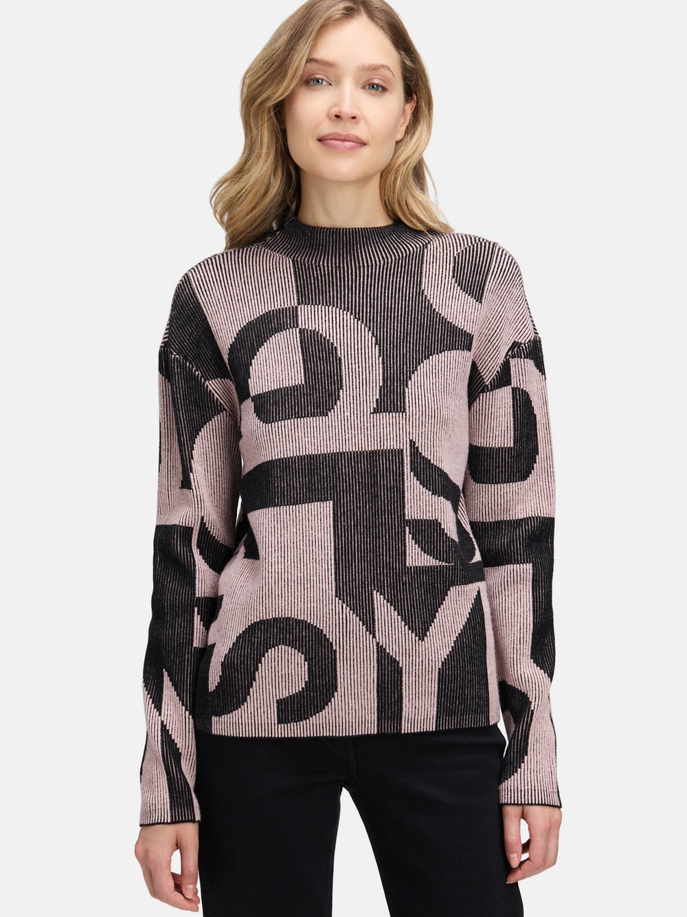 Betty Barclay Grobstrick-Pullover Damen Viskose gemustert