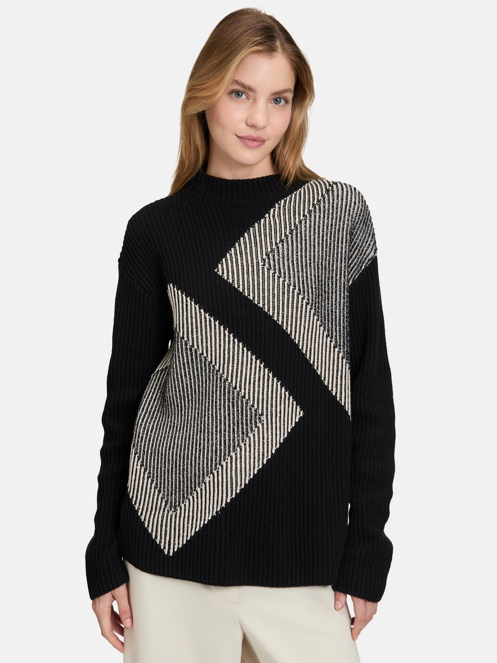 Betty Barclay Strickpullover Damen Baumwolle gemustert