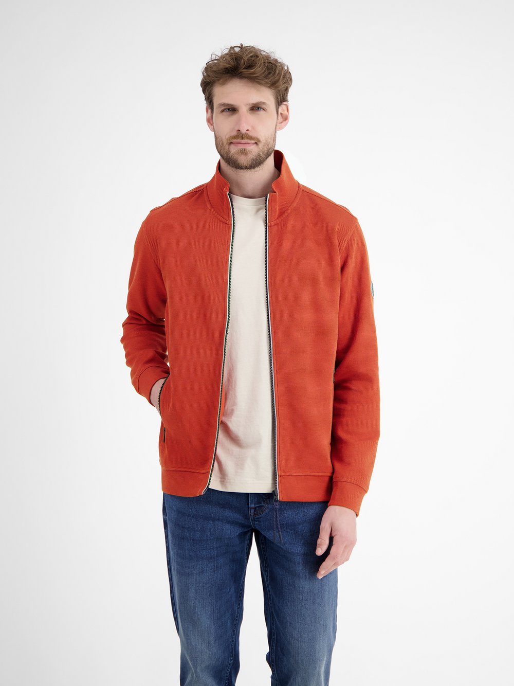 LERROS Sweatjacke Herren Baumwolle