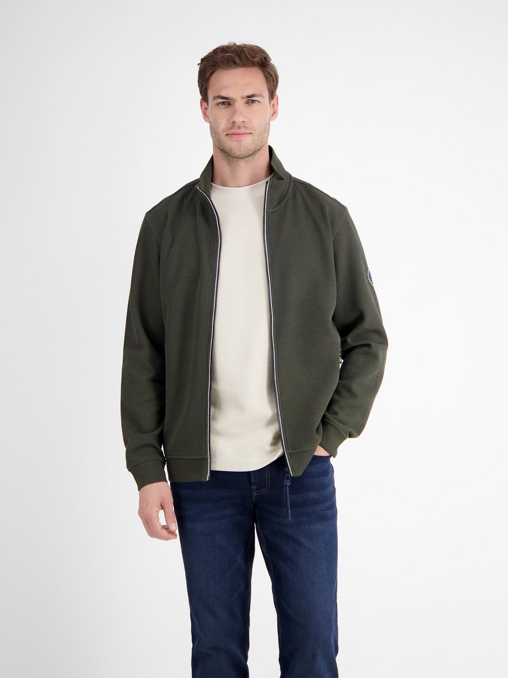 LERROS Sweatjacke Herren Baumwolle