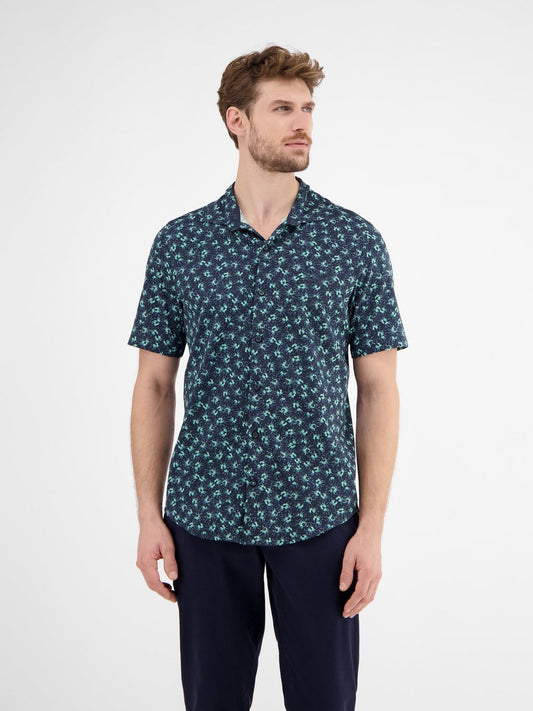 LERROS Kurzarmhemd Herren Regular Fit Baumwolle bedruckt