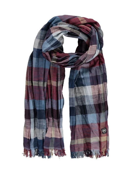 LERROS Schal Herren Baumwolle kariert