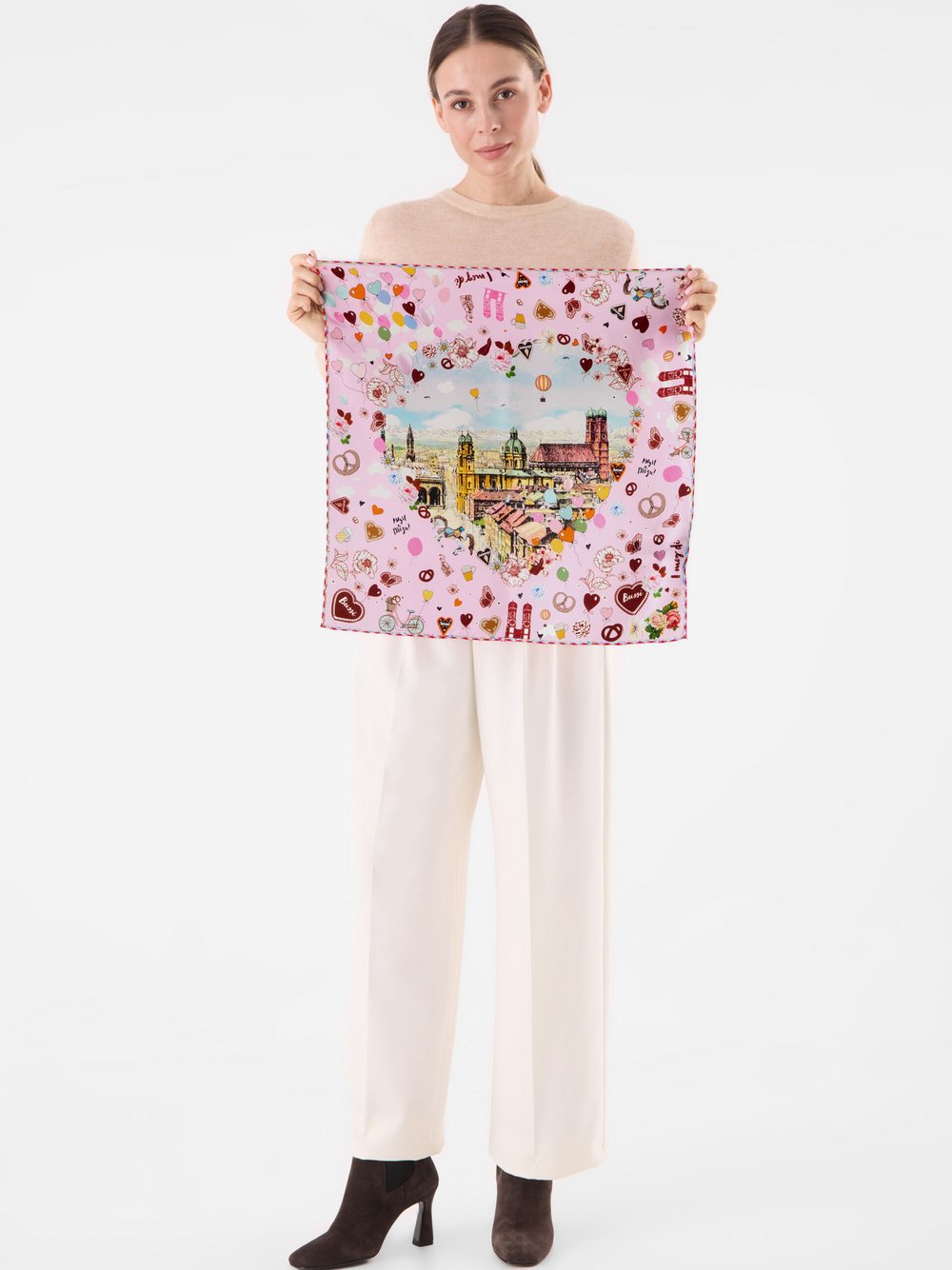 Codello Tuch Damen Seide bedruckt