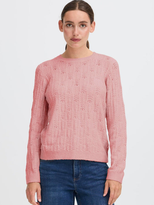 OXMO Strickpullover Damen Stretch