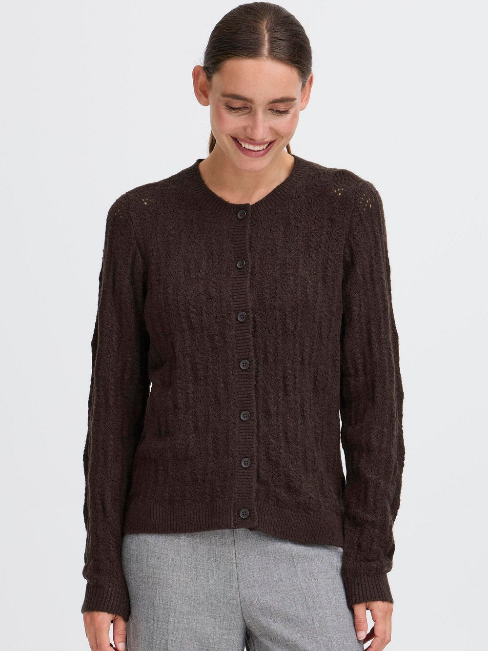 OXMO Strickjacke Damen Baumwolle
