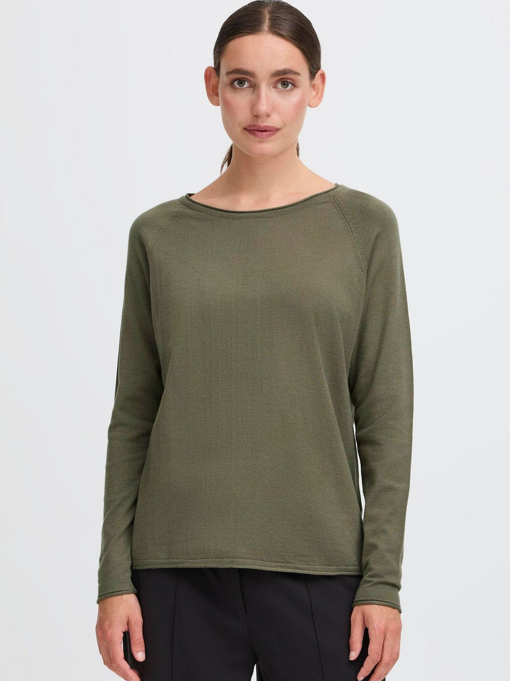 OXMO Strickpullover Damen Stretch