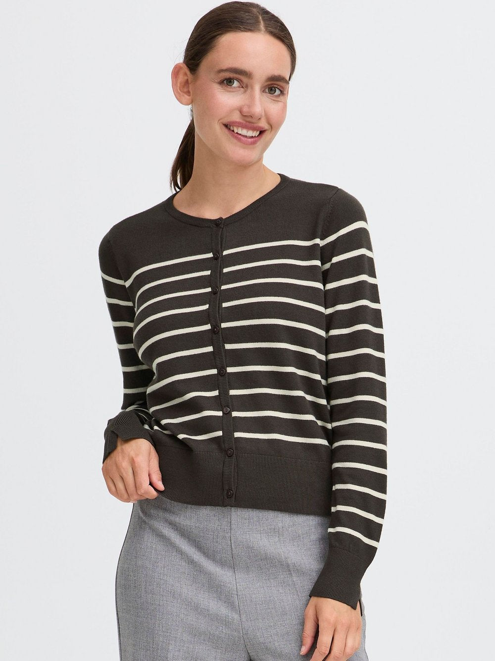 OXMO Strickjacke Damen Baumwolle