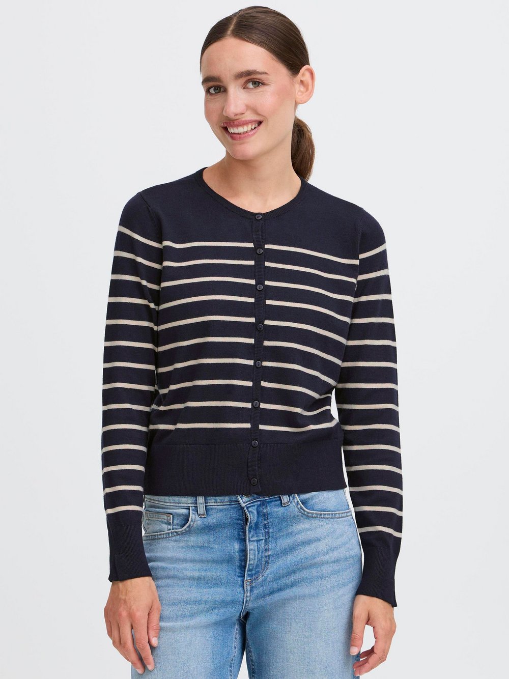 OXMO Strickjacke Damen Baumwolle