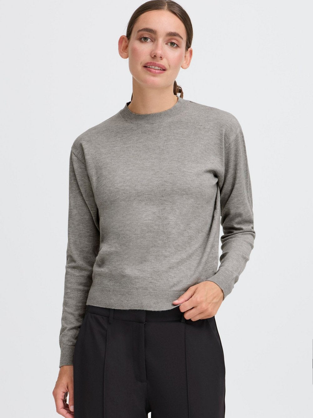 OXMO Strickpullover Damen Stretch