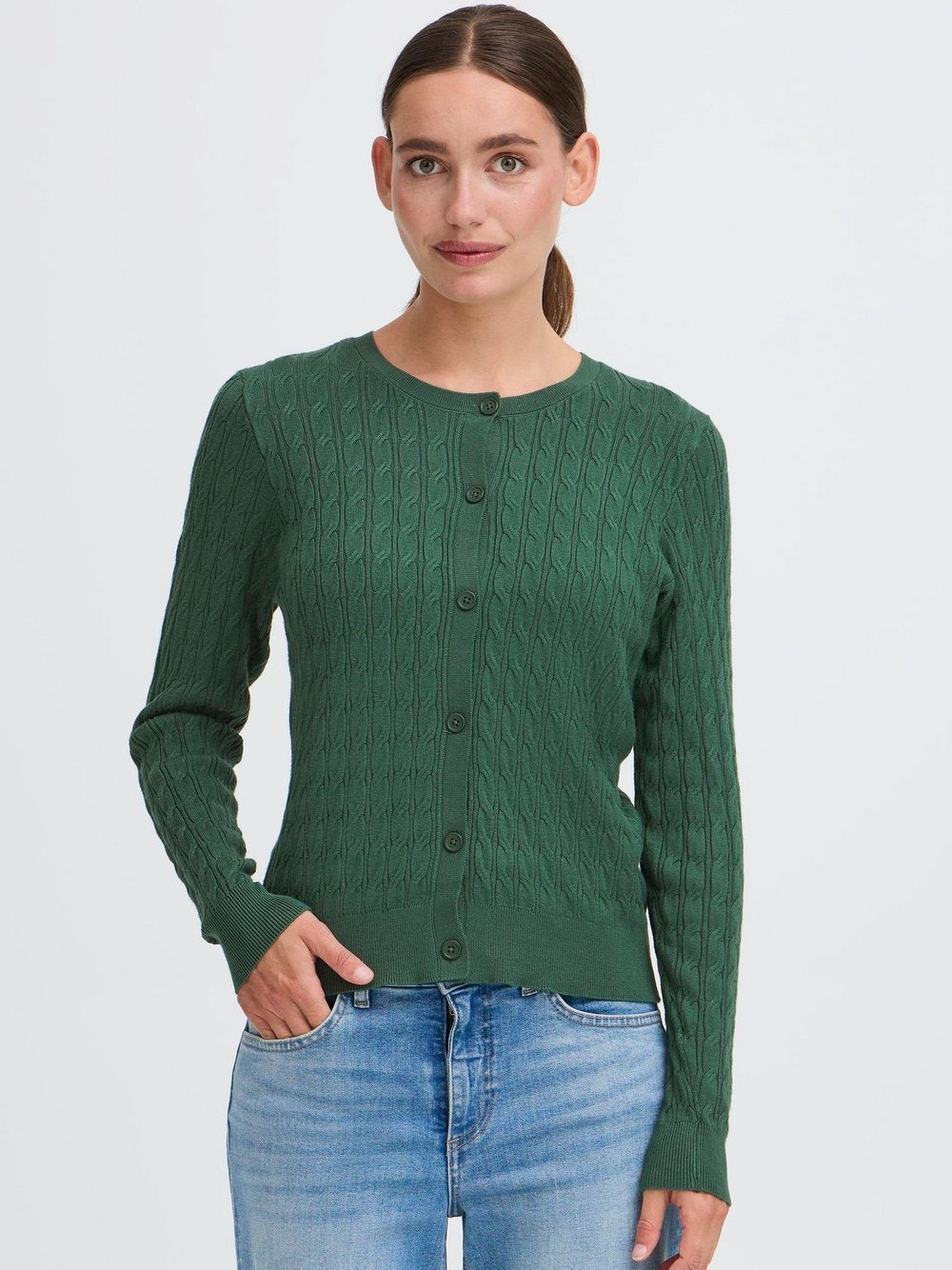OXMO Strickjacke Damen Baumwolle