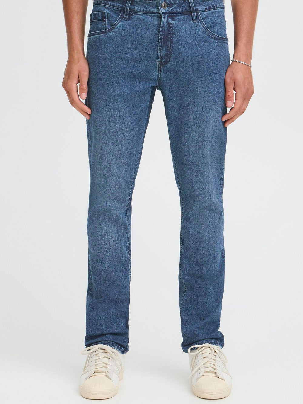 Solid Regular-fit-Jeans Herren