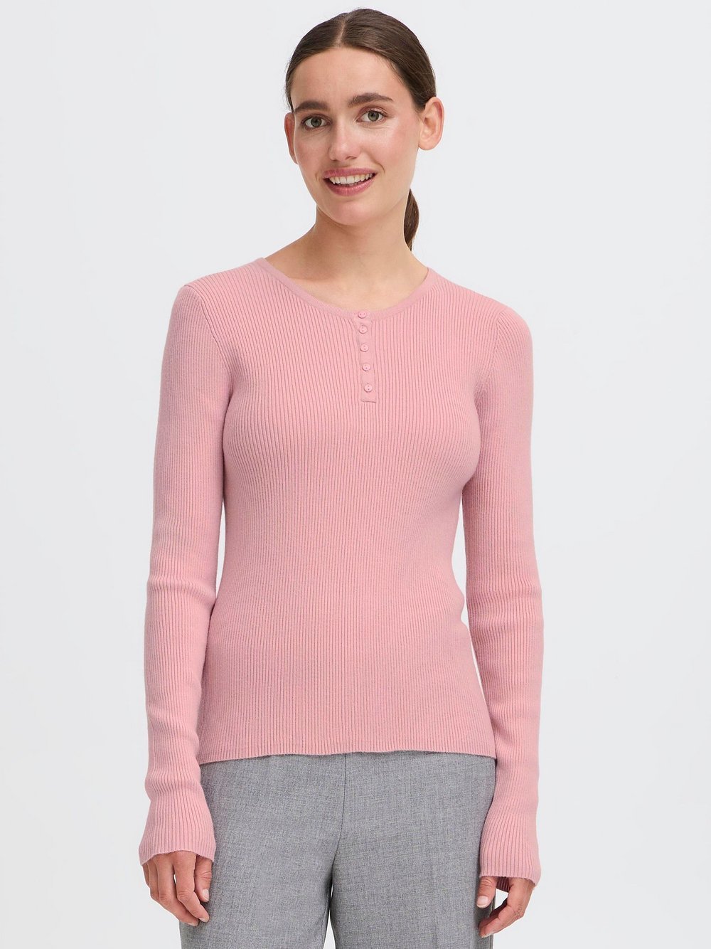 OXMO Langarmshirt Damen Viskose