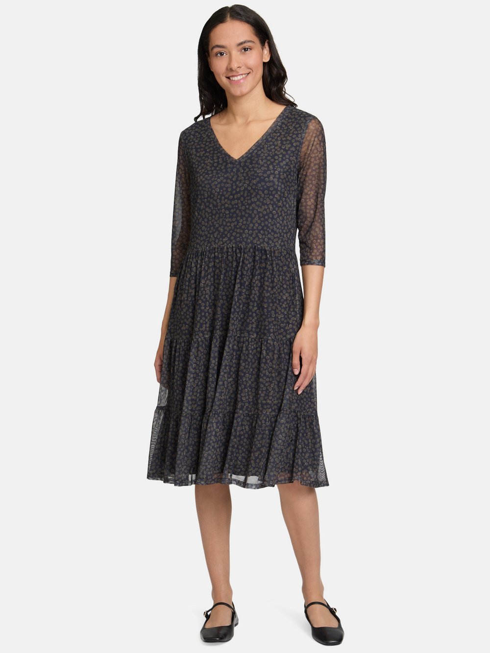 Vera Mont Stufenkleid Damen gepunktet