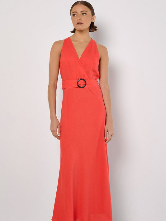 Apricot Maxikleid Damen Viskose