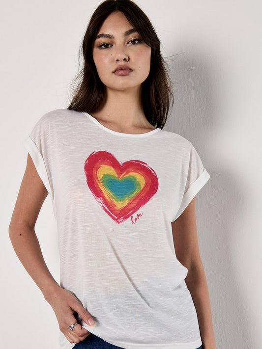 Apricot Top Damen bedruckt